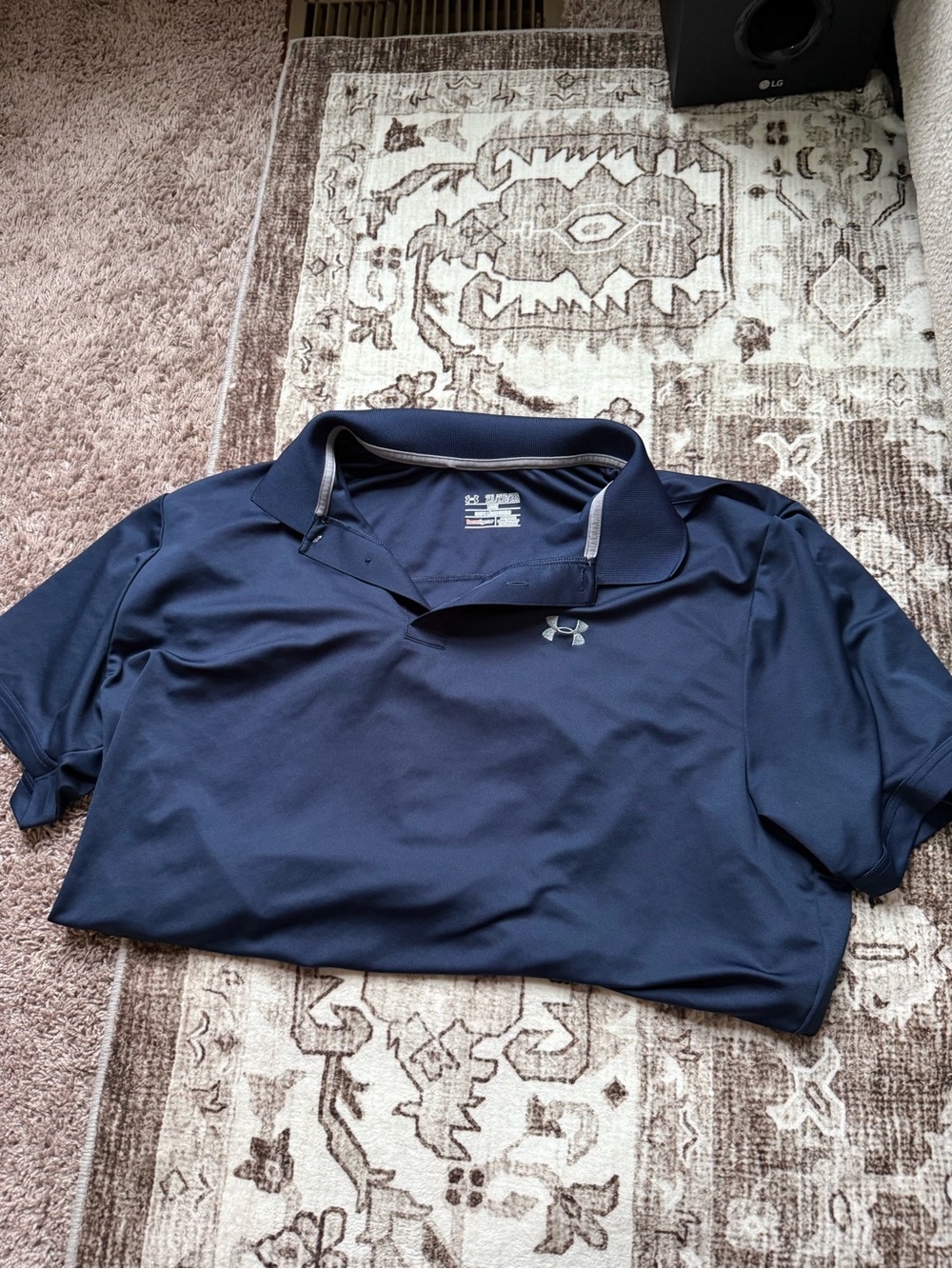 Under Armour Navy Blue Tech Polo